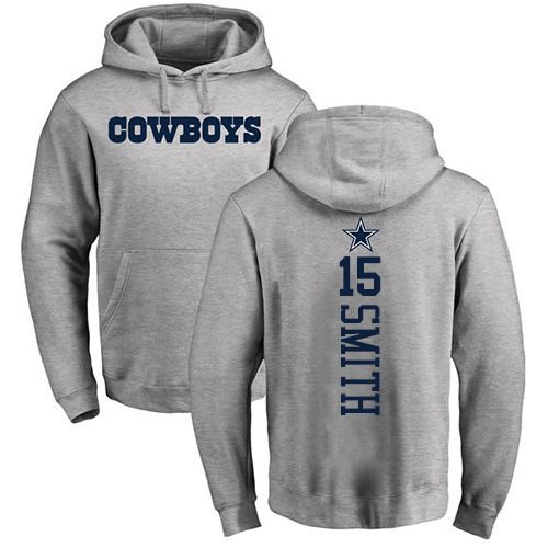 Men Dallas Cowboys Ash Devin Smith Backer 15 Pullover NFL Hoodie Sweatshirts